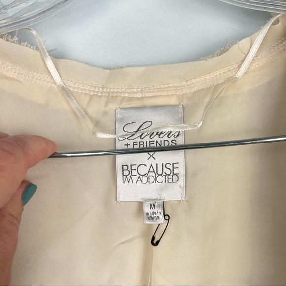 Lovers + Friends x Because I’m Addicted En Vogue Jacket in Cream Tweed/Stud M - Picture 6 of 15